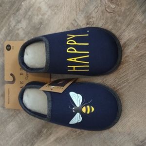 Rae Dunn 🐝 Happy slippers
